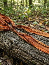 Orange Stripe Tie Back Headband - Stylish Bohemian Head Scarf, Headbands for Women