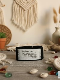 Black Suede Boho Cuff Bracelet - Cotton Fabric, Vintage Crochet, Button Closure