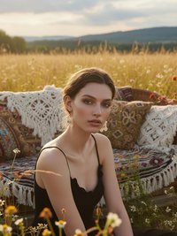 Boho Earrings LIVE LOVE - Hippie Crochet Dangle Earrings