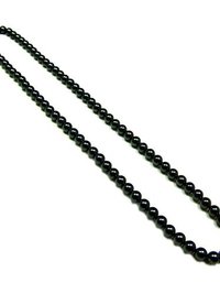 Men's Magnetic Hematite Round Bead Necklace