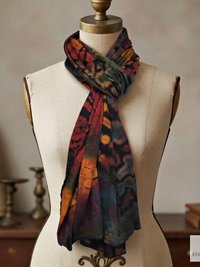 Handmade Tie Dye Scarf - Boho Chic Accessory for All Seasons