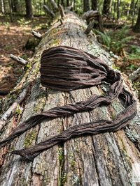 Brown Stripe Tie Back Headband - Stylish Bohemian Head Scarf, Headbands for Women