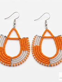Maasai Beaded Earrings - Statement African Earrings