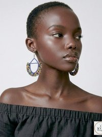 Maasai Beaded Earrings - Statement African Earrings