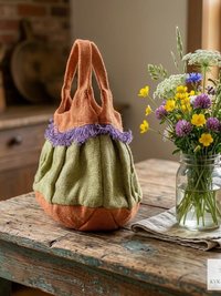 Colorful Hemp Handbag - Eco-friendly Hobo Bag