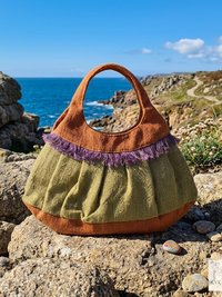 Colorful Hemp Handbag - Eco-friendly Hobo Bag