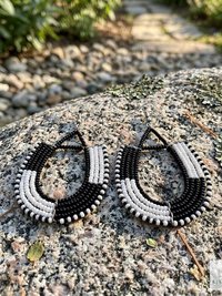 Maasai Beaded Earrings - Statement African Earrings