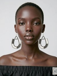 Maasai Beaded Earrings - Statement African Earrings