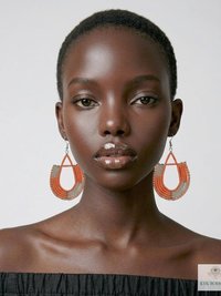 Maasai Beaded Earrings - Statement African Earrings