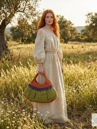 Colorful Hemp Handbag - Eco-friendly Hobo Bag