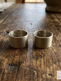 Silver-Plated Brass Cat Tree Face Ring – Rustic Boho Adjustable Statement Jewelry