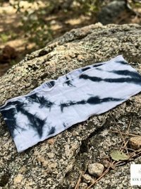 Boho Tie Dye Headband – Wide Yoga Running Sweatband, Hippie Hair Accessory