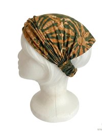 Green Tie-Dye Boho Headband -  Stylish Bohemian Headwrap, Headbands for Women