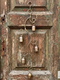Handmade Swirl Wind Chime - Long Cascading Garden Bells