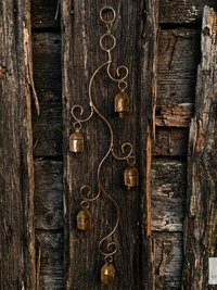 Handmade Swirl Wind Chime - Long Cascading Garden Bells