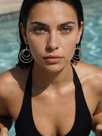 Mixed Metal Dangle Earrings - Hammered Tri Color Nested Hoops, Three Tone Circle Drops