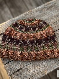 Earth Kufi Skull Cap - Crocheted Beanie Hat, Ethically sourced