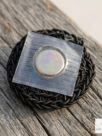 Magnetic Button Brooch Pin - Fabric Safe No Sew Vintage Style Scarf Clip
