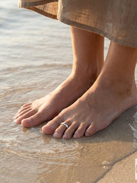 Minimalist Sterling Silver Toe Ring