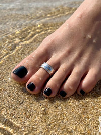 Silver Plated Adjustable Toe Ring