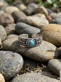 Sterling Silver Turquoise Toe Ring
