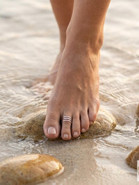 Sterling Silver Triple Band Toe Ring