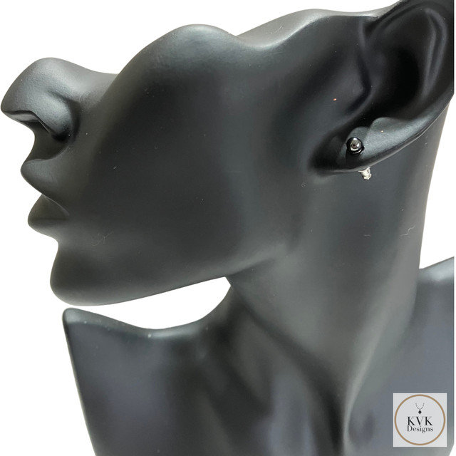 4mm Hematite Ball Stud Earrings