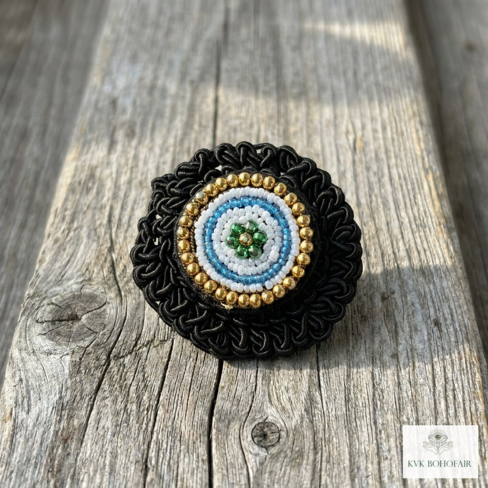 Magnetic Button Brooch Pin - Fabric Safe No Sew Vintage Style Scarf Clip