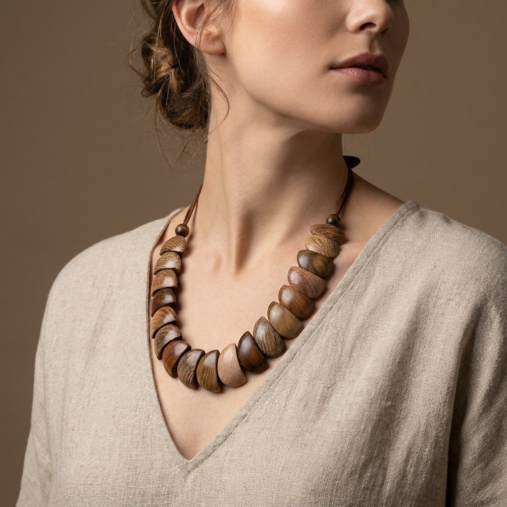 Dance with Druids Wood Necklace