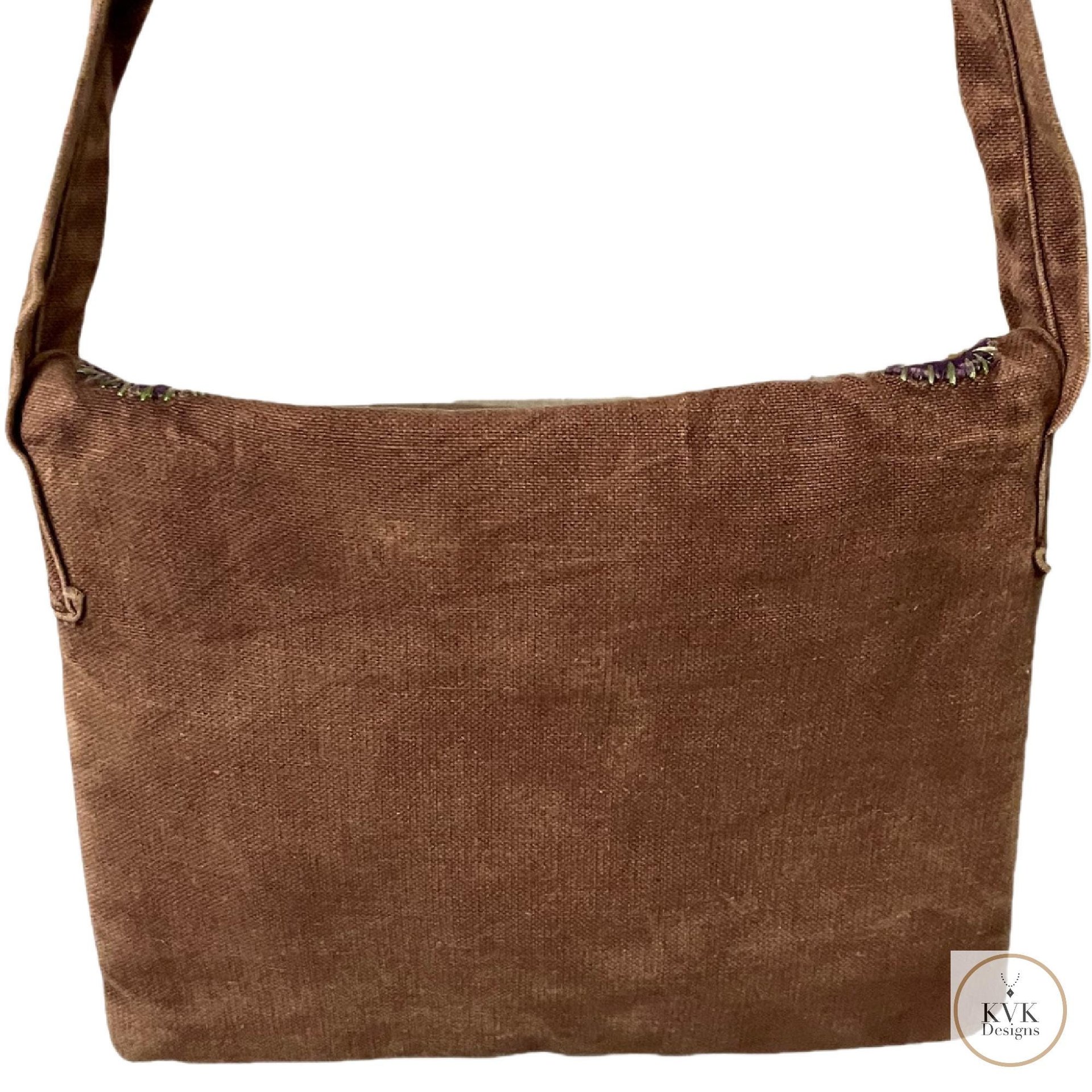 Floral Tie Dye Crossbody Bag: Handcrafted Boho Shoulder Bag