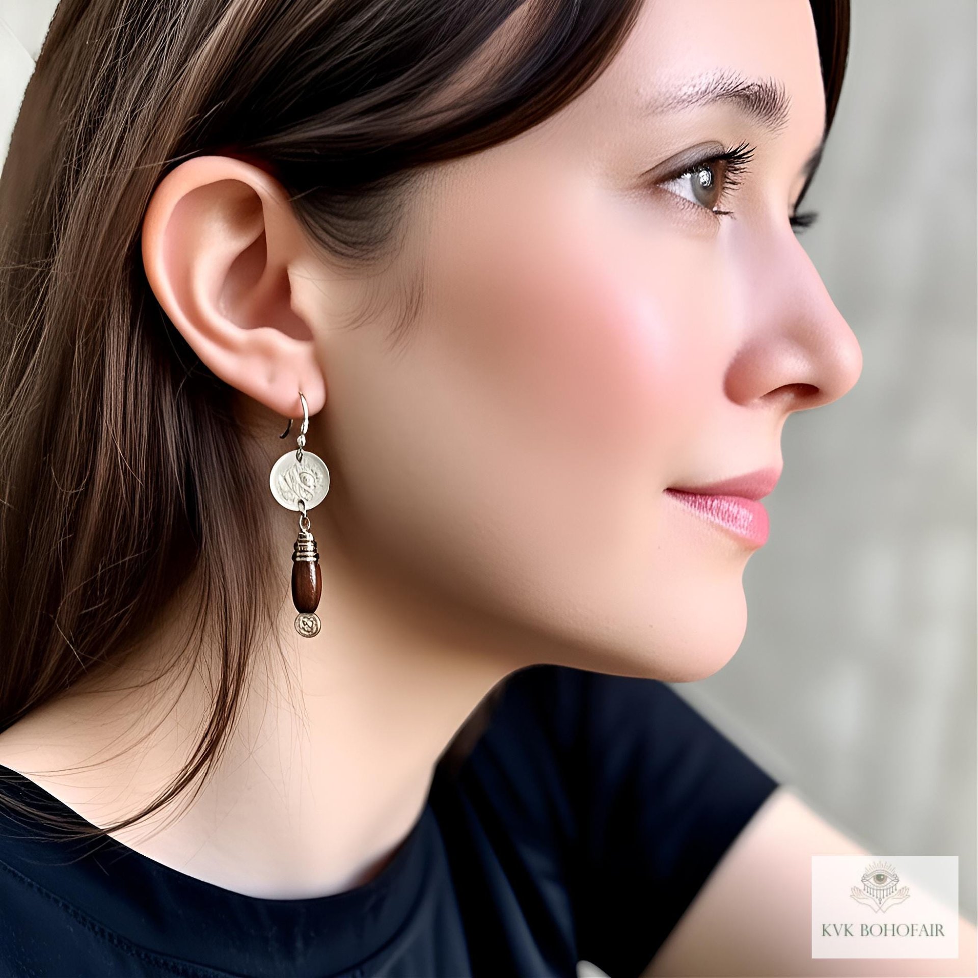 Handcrafted Guatemalan Coin Earrings - Unique Boho Chic Dangles, Ethnic Jewelry