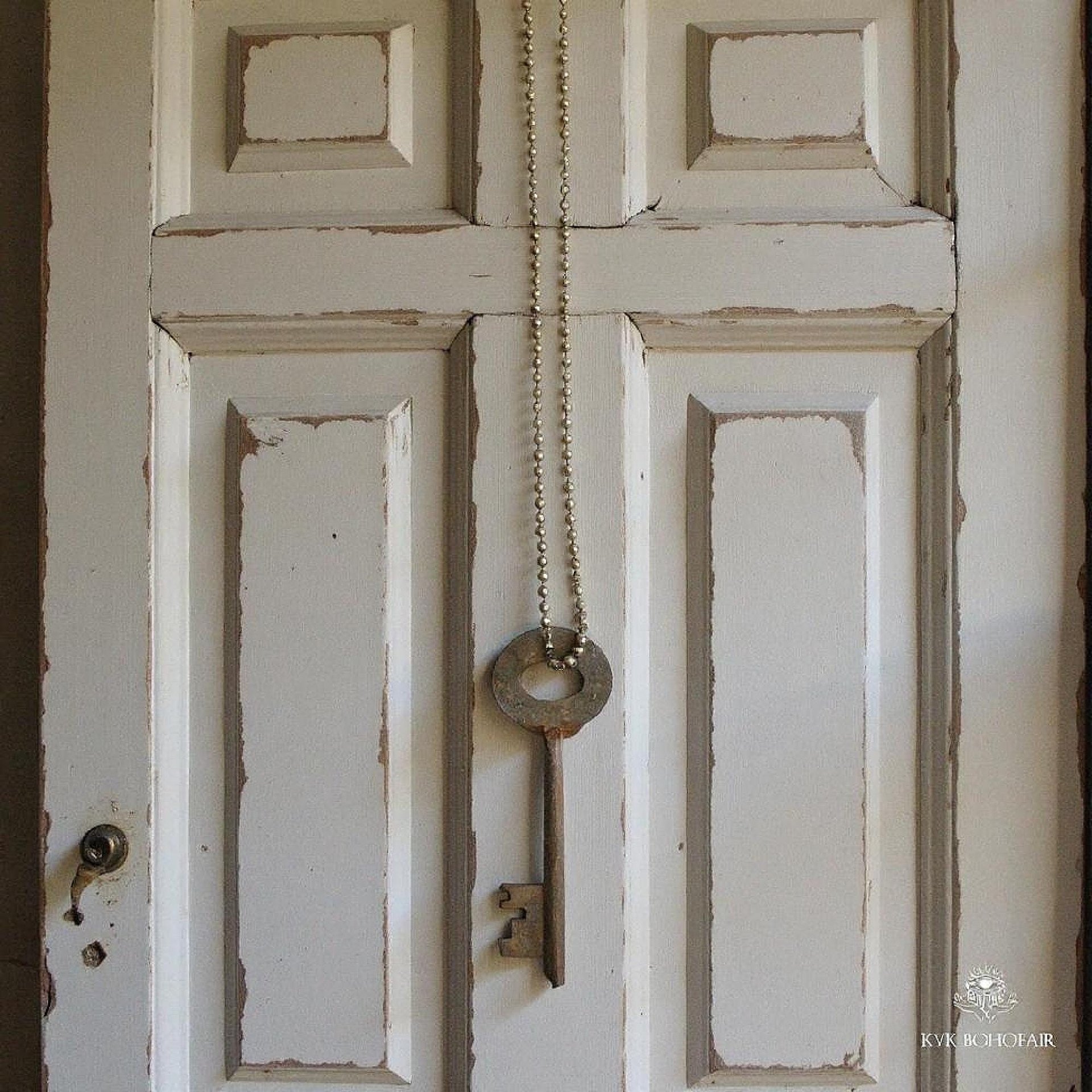 Vintage Key Necklace on Ball Chain: Unique Skeleton Key Pendant, Boho Jewelry