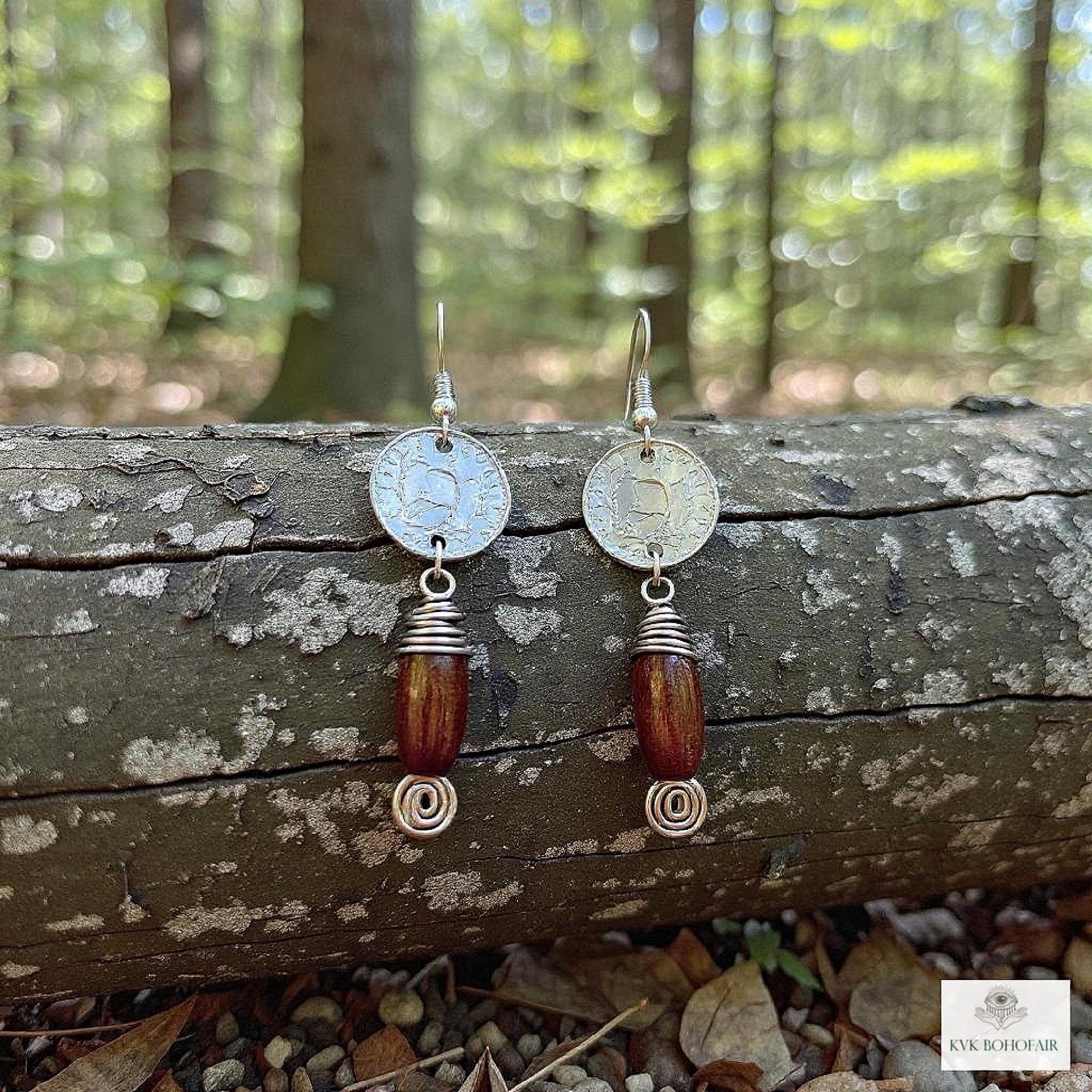 Handcrafted Guatemalan Coin Earrings - Unique Boho Chic Dangles, Ethnic Jewelry