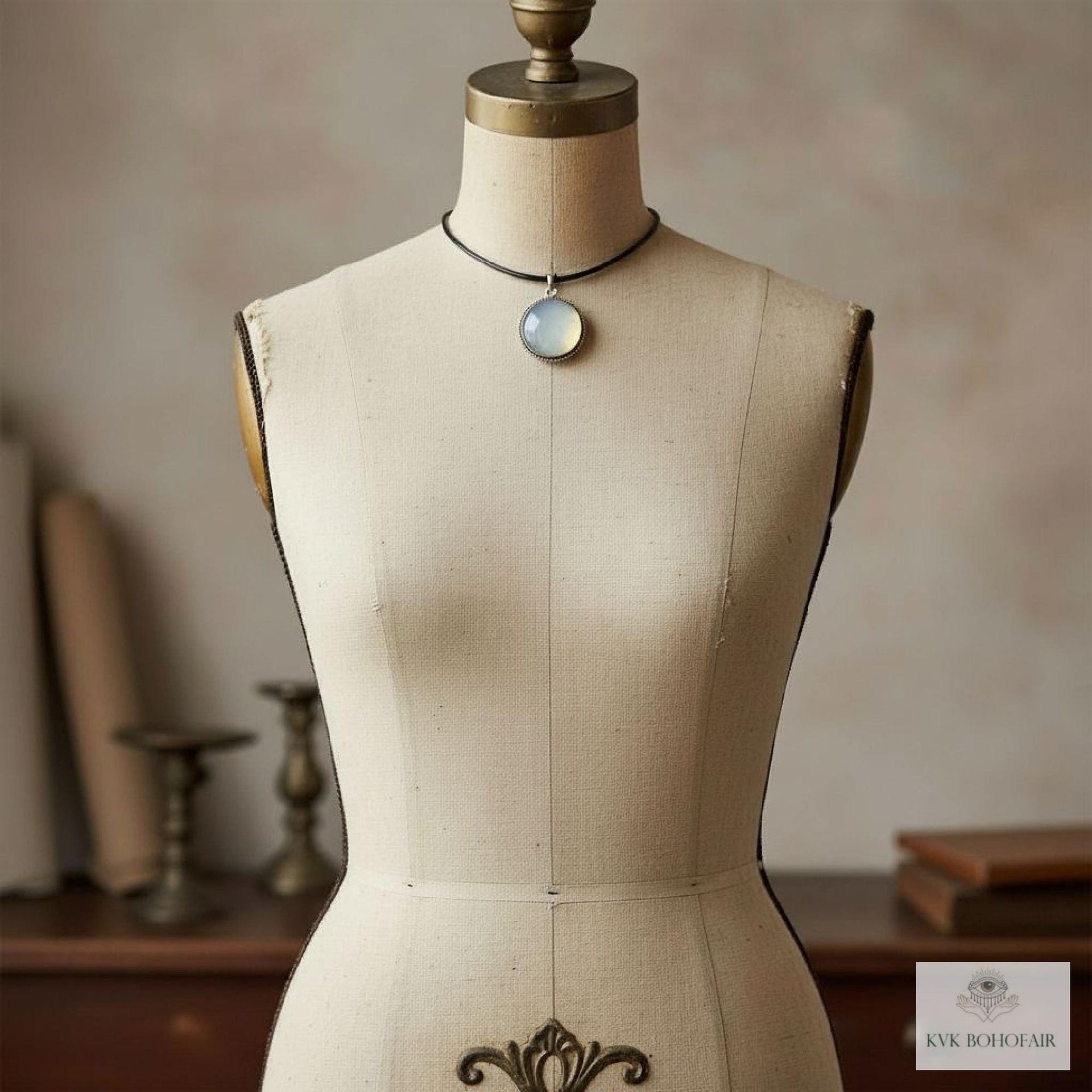 Elegant Opalite Necklace - Handcrafted Boho Choker