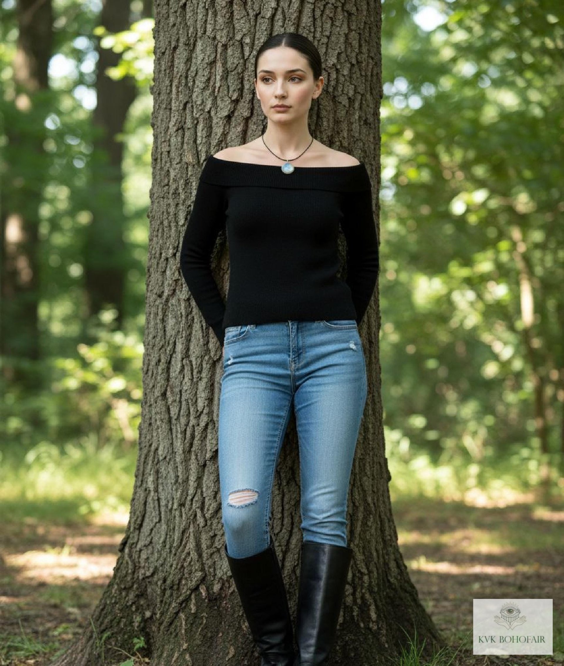 Elegant Opalite Necklace - Handcrafted Boho Choker