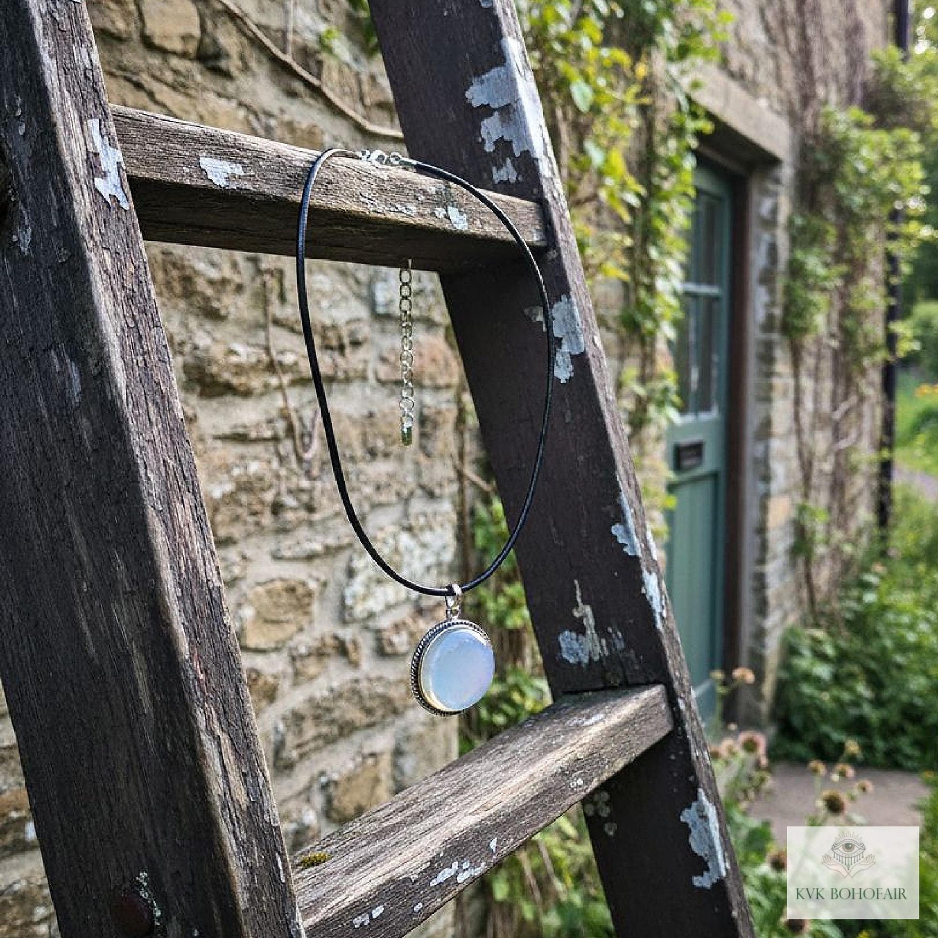 Elegant Opalite Necklace - Handcrafted Boho Choker