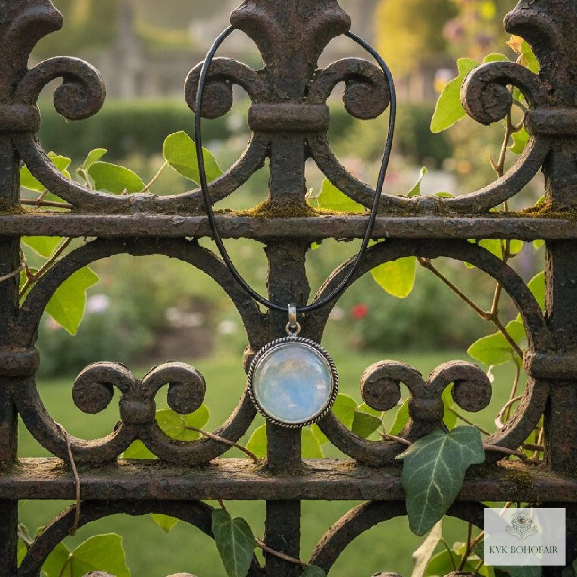 Elegant Opalite Necklace - Handcrafted Boho Choker
