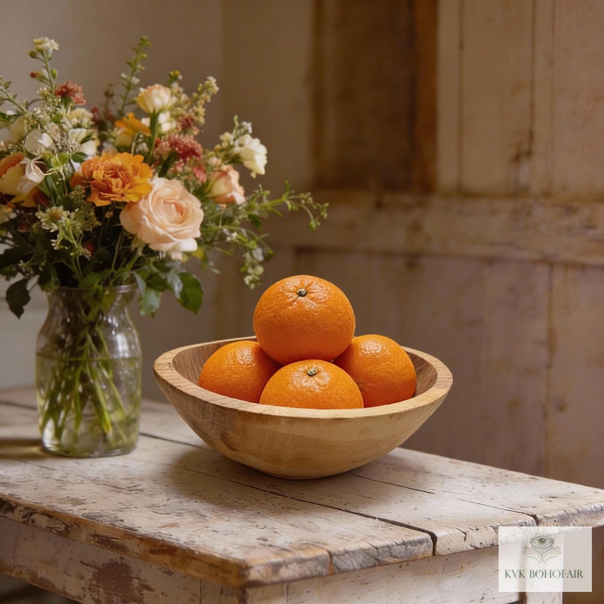 Handcrafted Rustic Olive Wood Bowl - Add Rustic Charm to Your Kitchen Decor