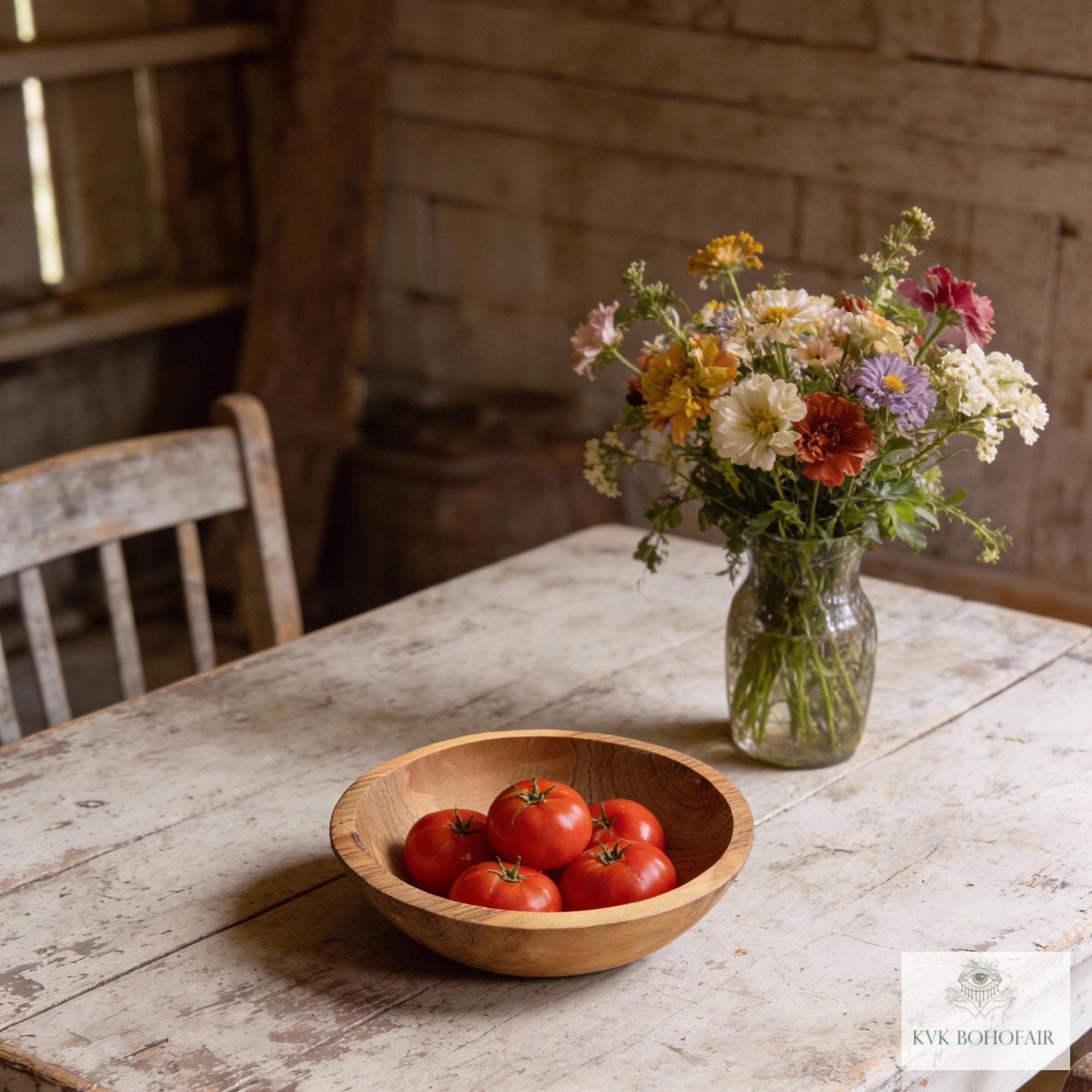 Handcrafted Rustic Olive Wood Bowl - Add Rustic Charm to Your Kitchen Decor