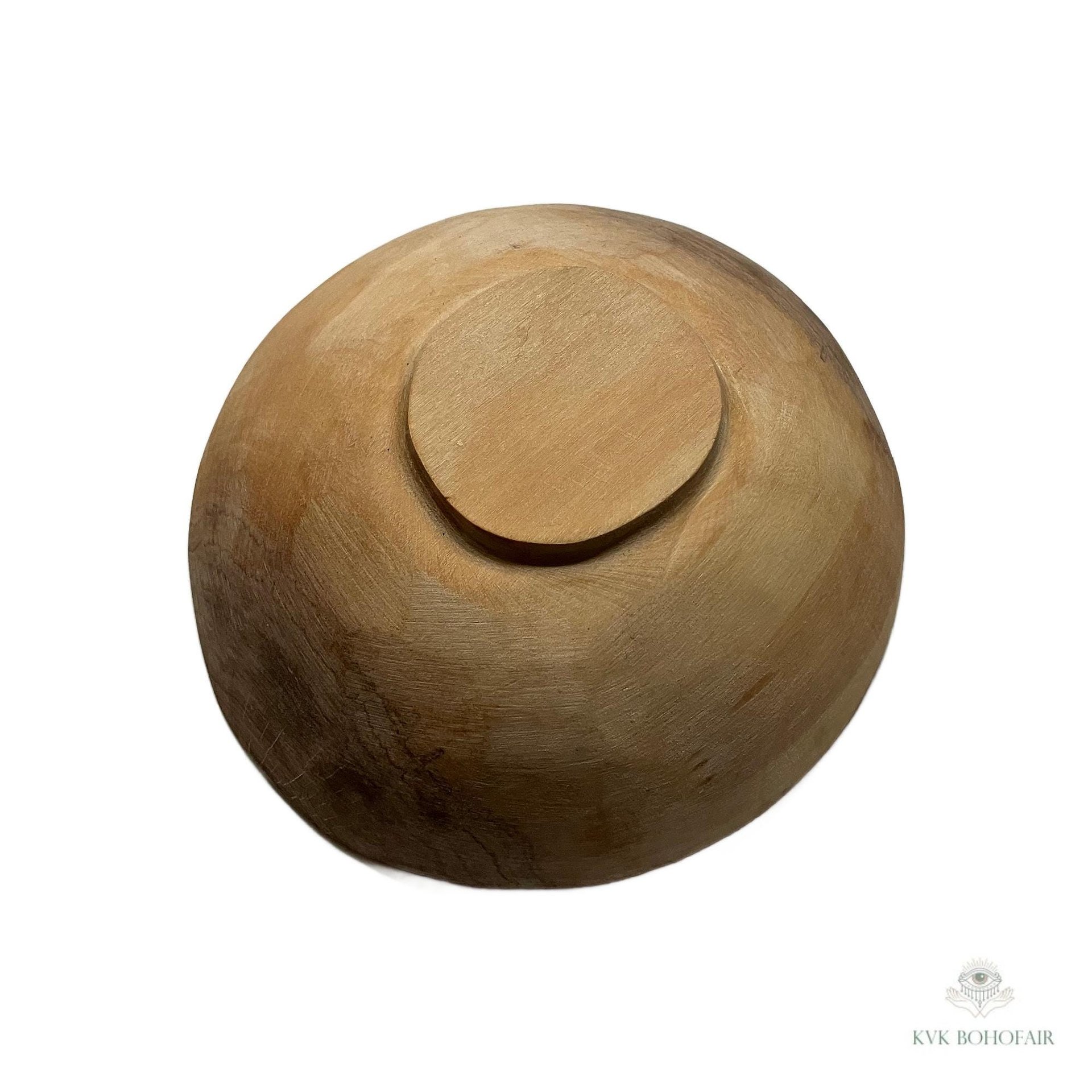 Handcrafted Rustic Olive Wood Bowl - Add Rustic Charm to Your Kitchen Decor