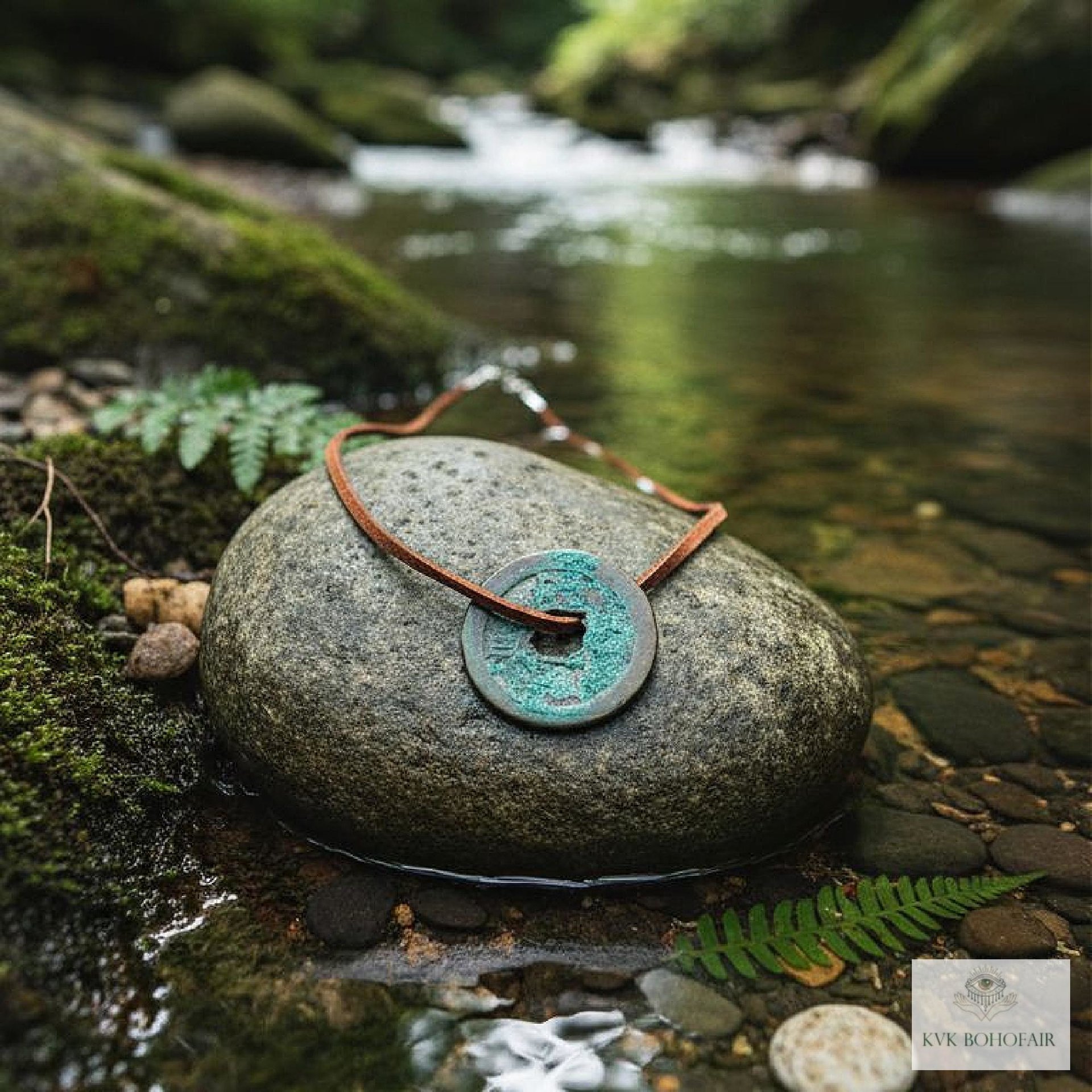 Antique Chinese Coin Choker - Boho Style Layering Necklace