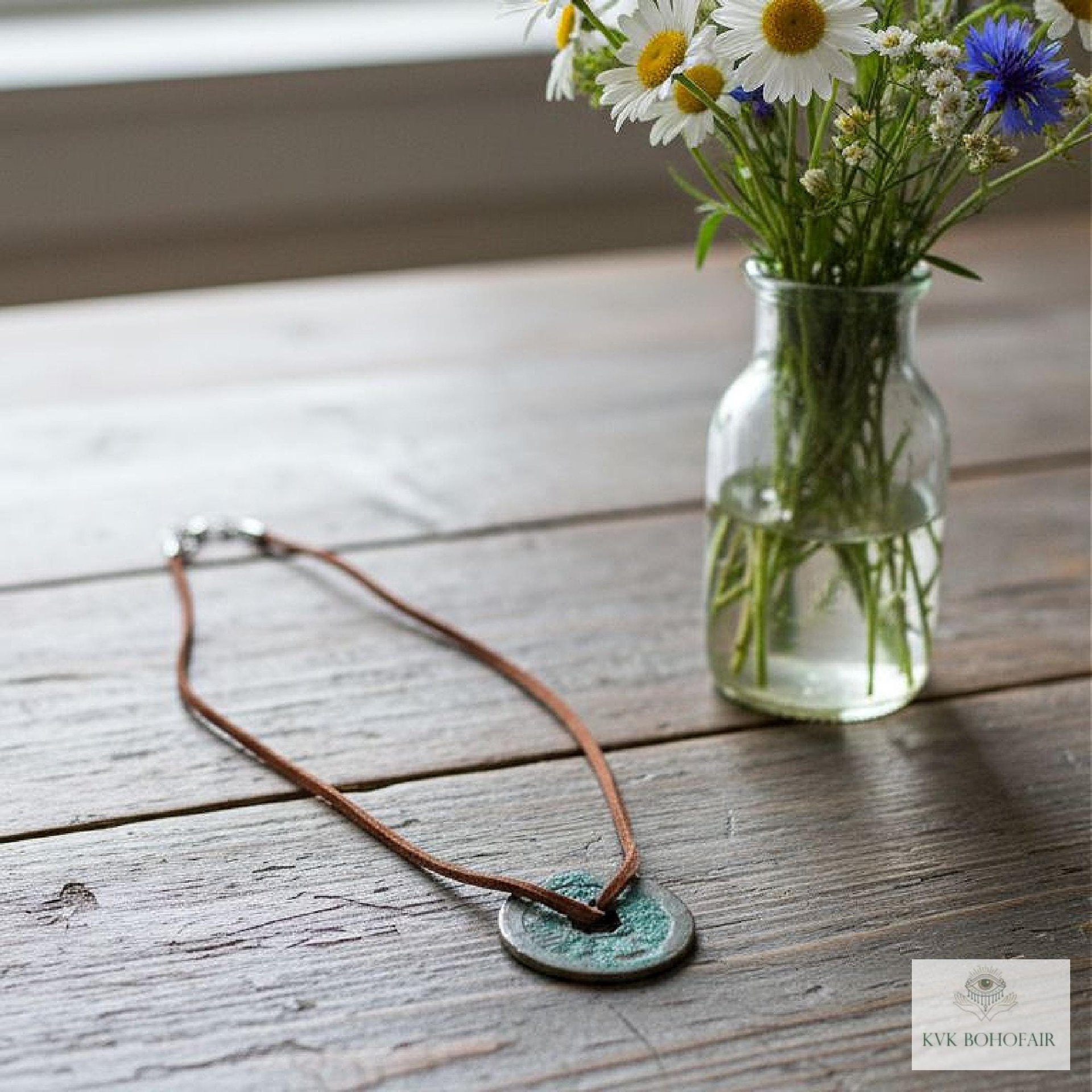 Antique Chinese Coin Choker - Boho Style Layering Necklace