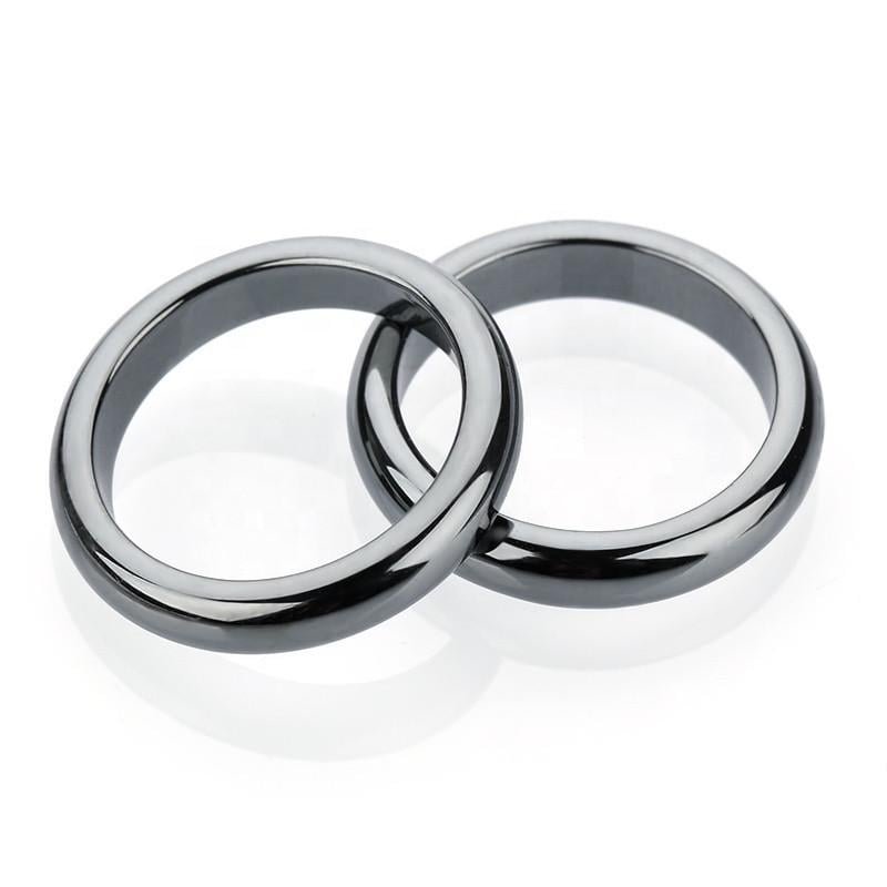 4mm Dome Hematite Ring 