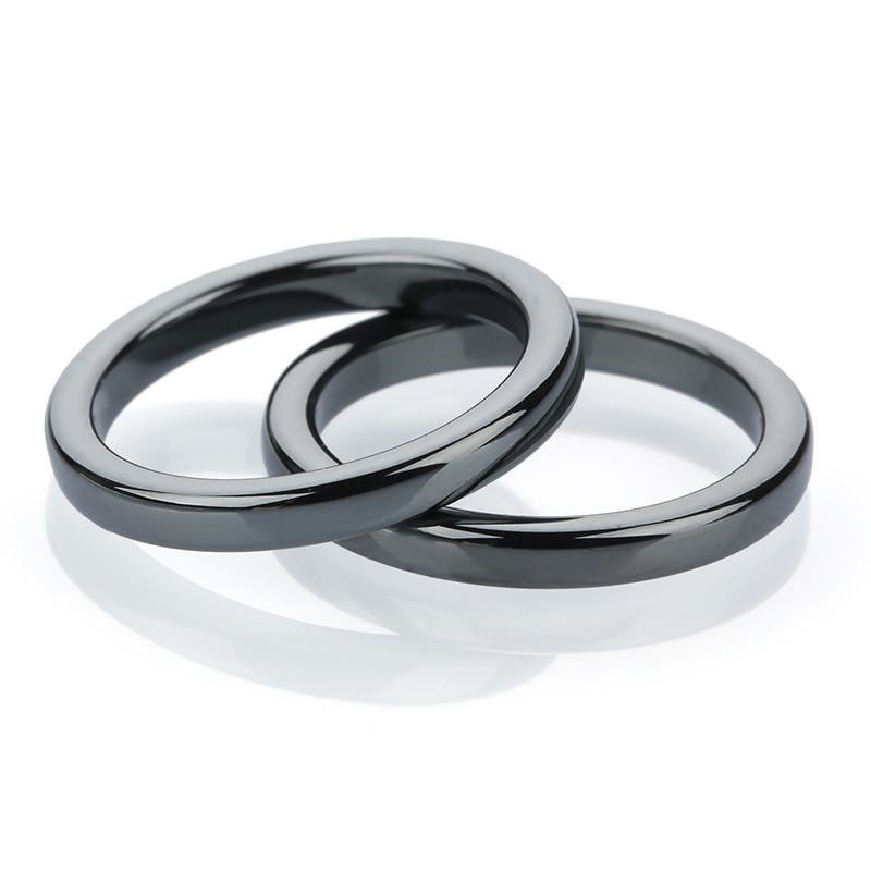 4mm Magnetic Hematite Flat Ring