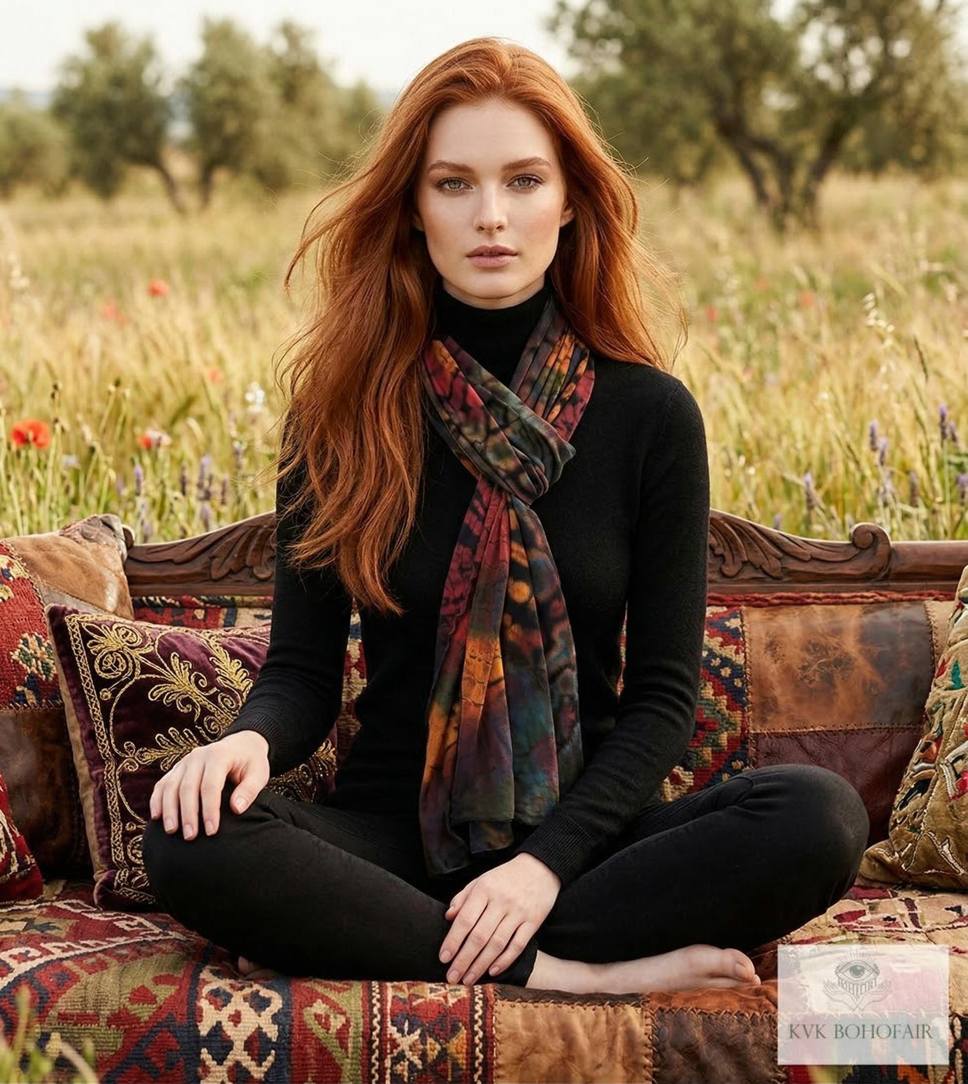 Handmade Tie Dye Scarf - Boho Chic Accessory for All Seasons