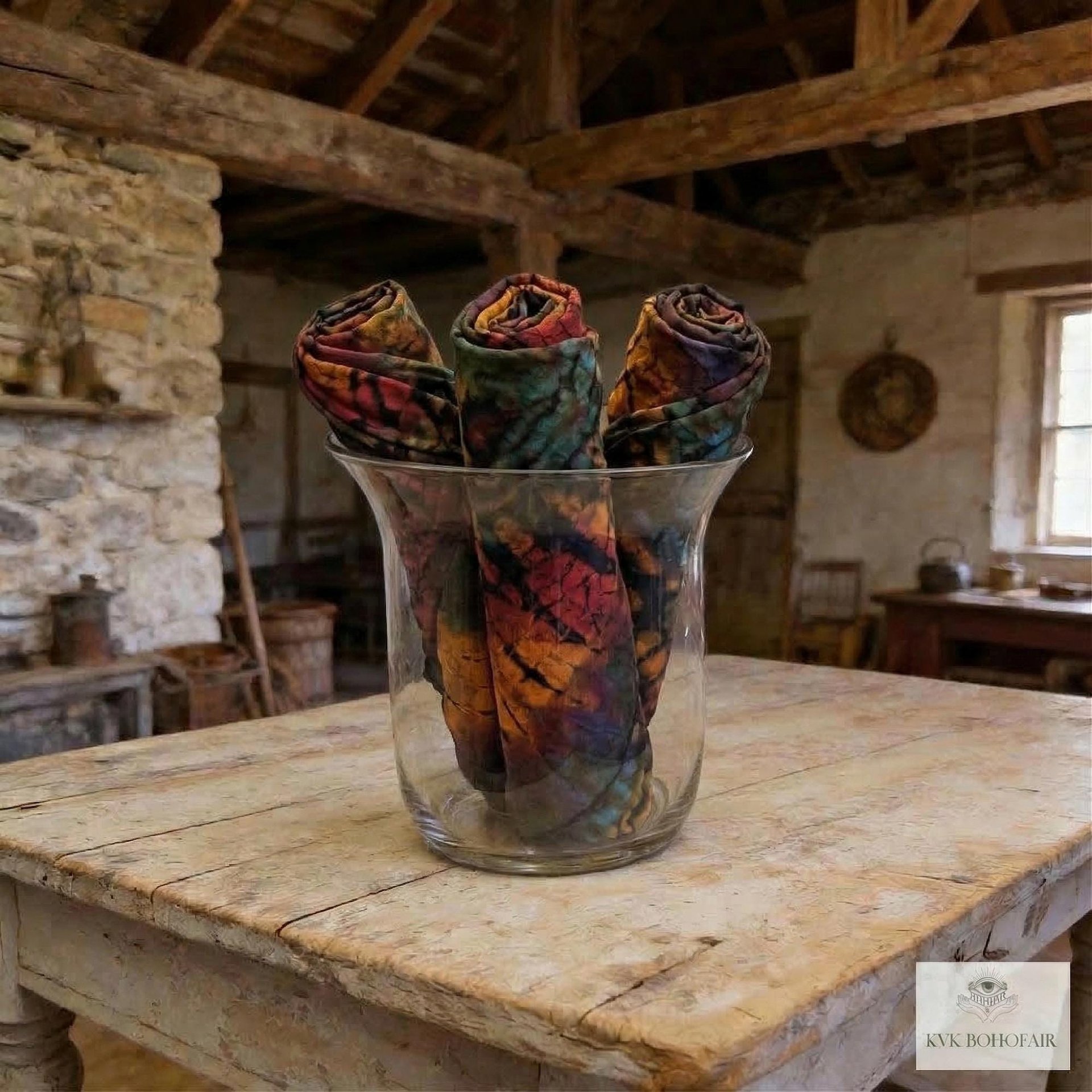 Handmade Tie Dye Scarf - Boho Chic Accessory for All Seasons