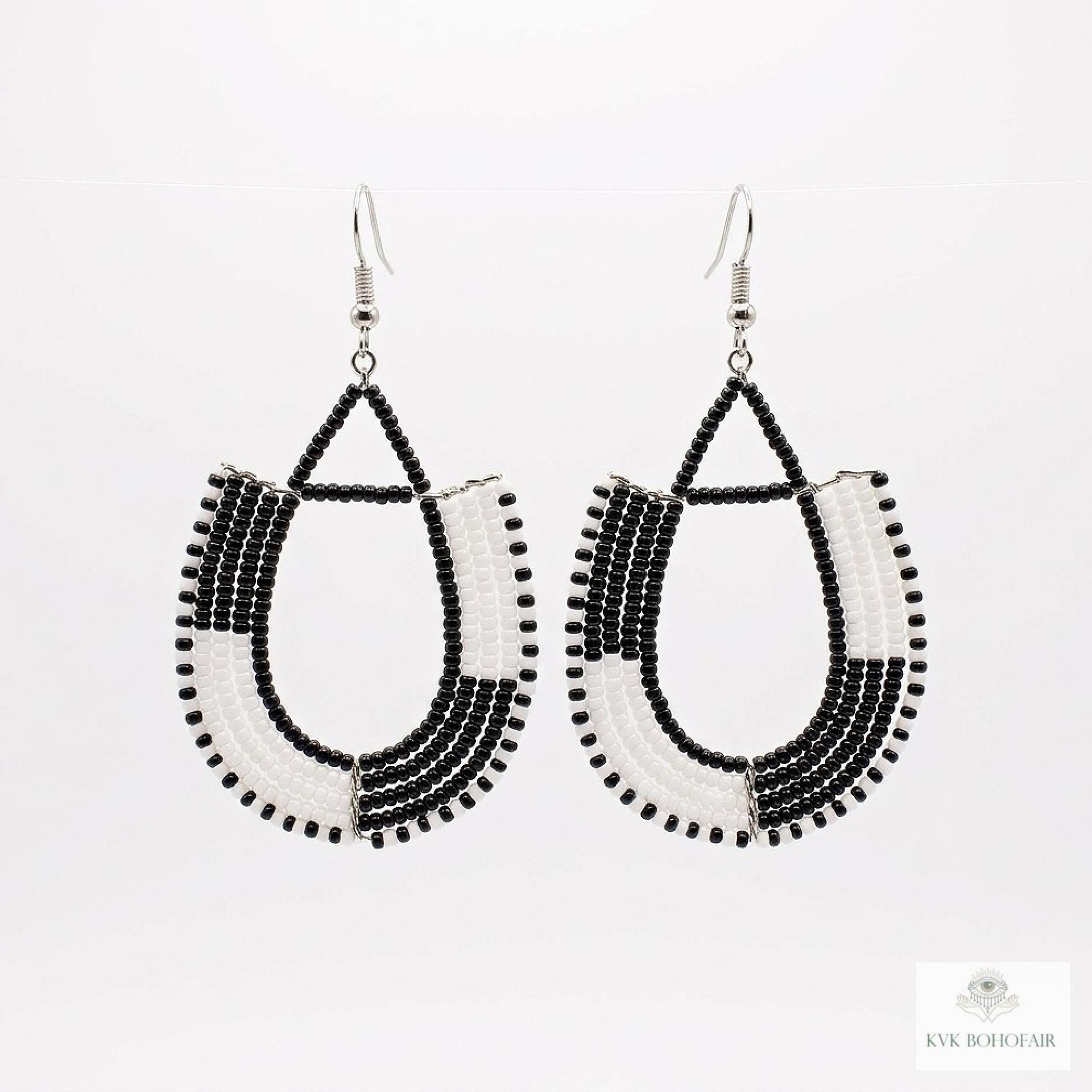 Maasai Beaded Earrings - Statement African Earrings