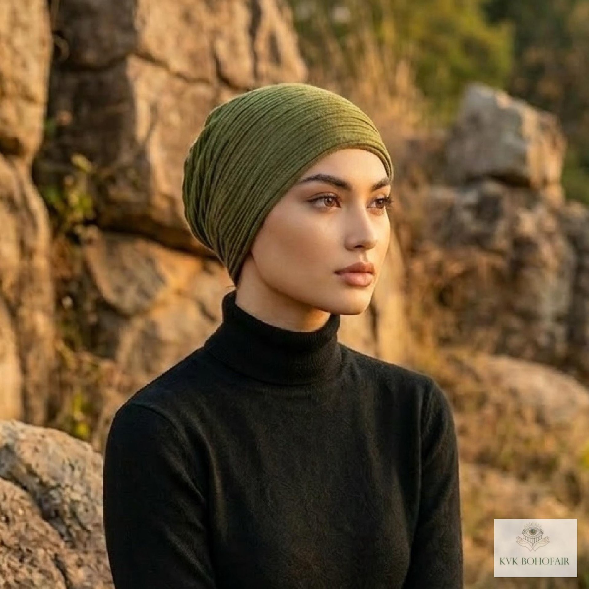 Gauzy Cotton Boho Hat - Lightweight Summer Headwear