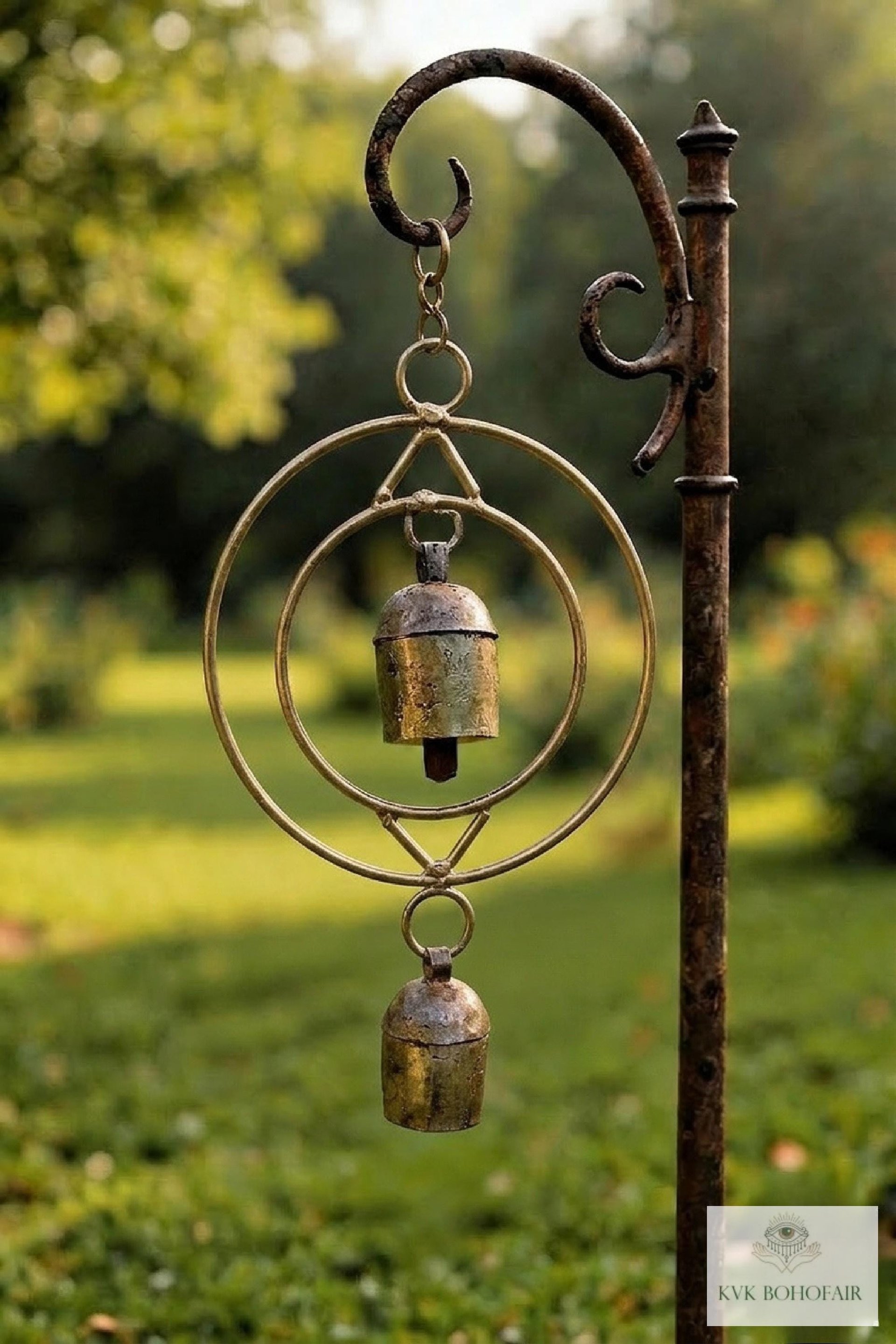Serenity: Round Zen Bells Wind Chime & Garden Decor