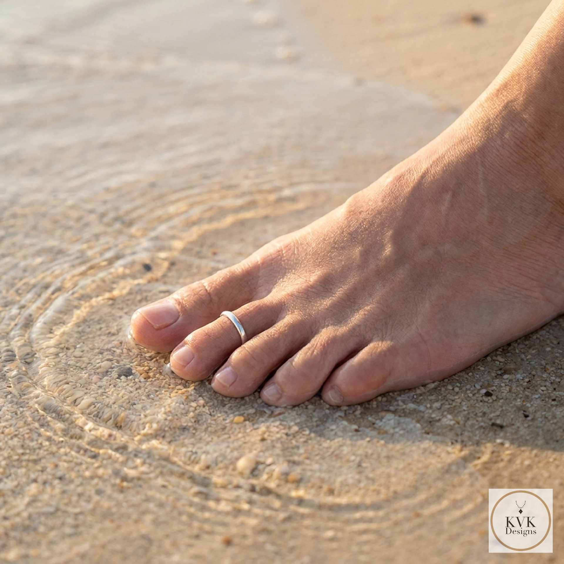 Minimalist Sterling Silver Toe Ring